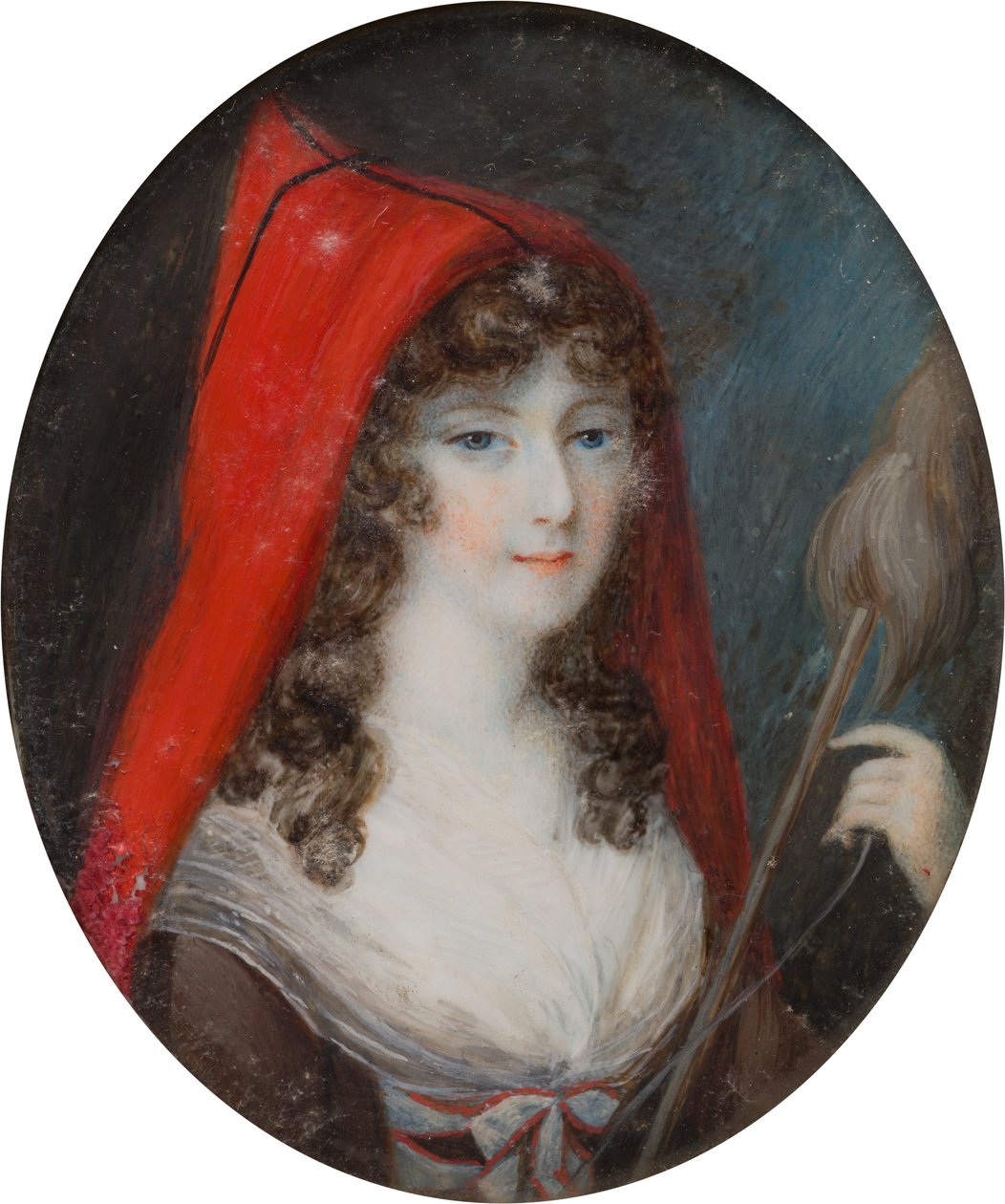 布拉德福德第一伯爵夫人露西-宾（1766-1844 年）肖像，约 1786-1844 年（布面油画） 作者 英语学校