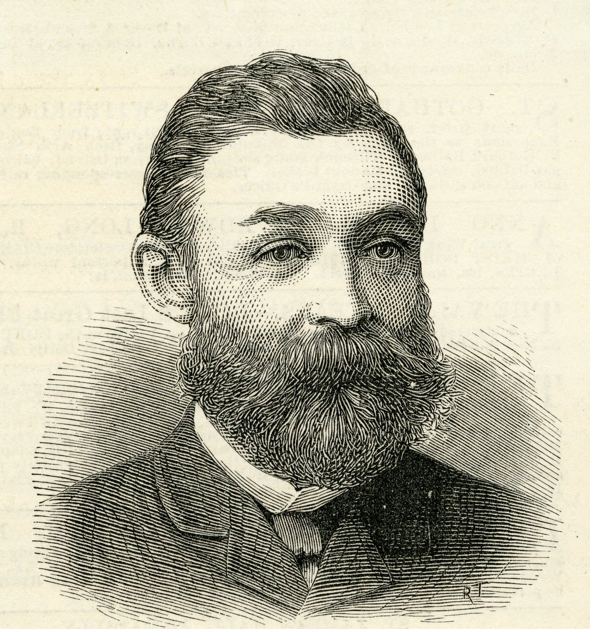 1884年Tyne改进专员秘书Mr.R.Urwin的肖像 作者 英语学校