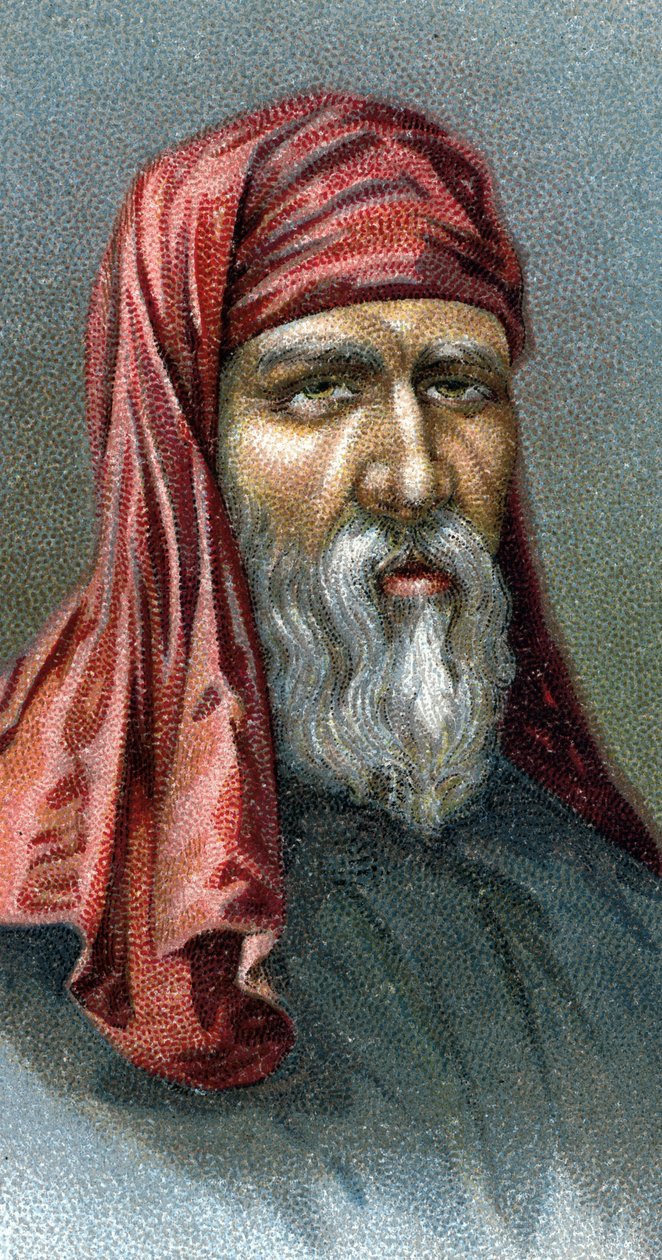 Portrait of Plutarch (43-120 AD) (chromolithograph) - English School, 20th century 作者 英语学校