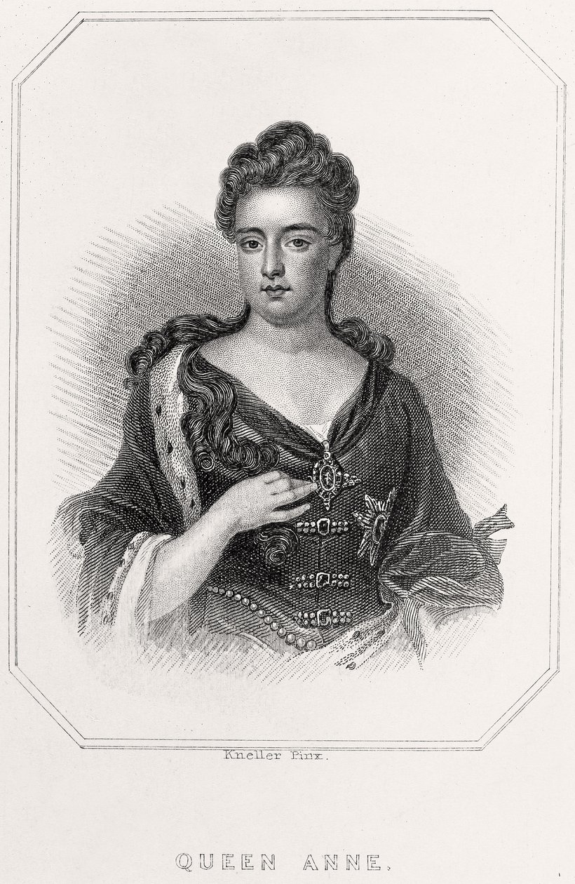 安妮女王肖像，1835年 作者 英语学校