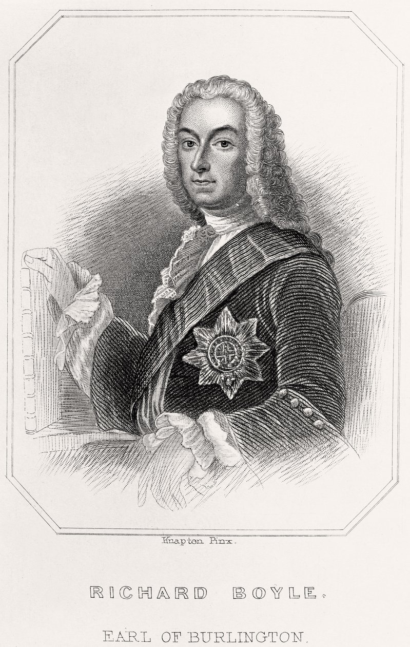 理查德·博伊尔的肖像，伯灵顿伯爵，1835年 作者 英语学校
