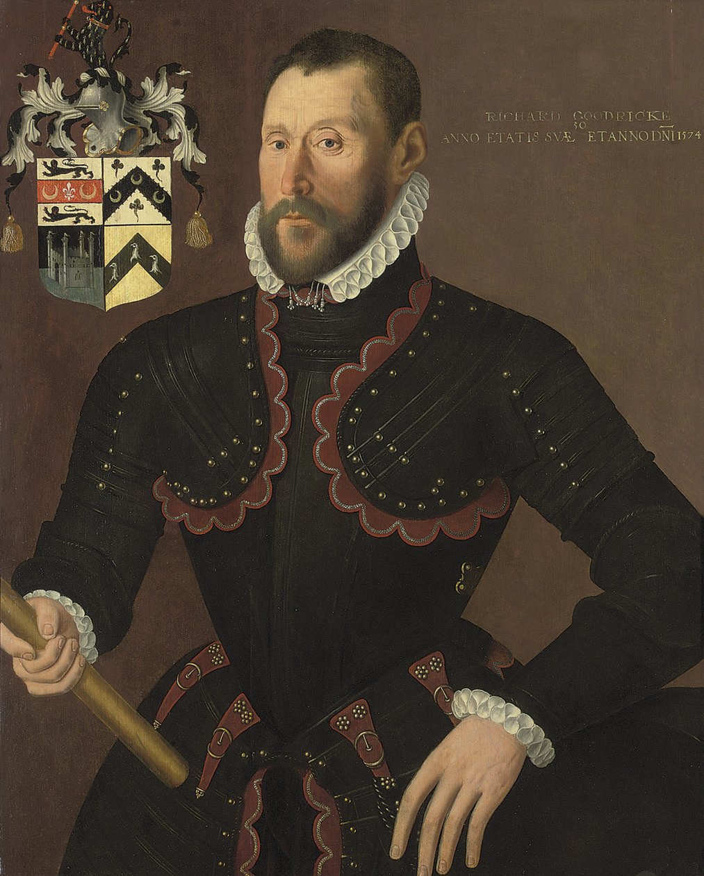 参议员Richard Goodricke的肖像。1574年50岁 作者 英语学校