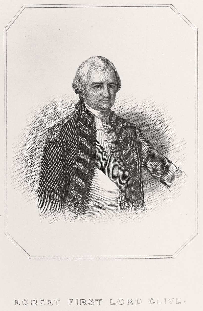 罗伯特·第一克莱夫勋爵肖像，1835年 作者 英语学校