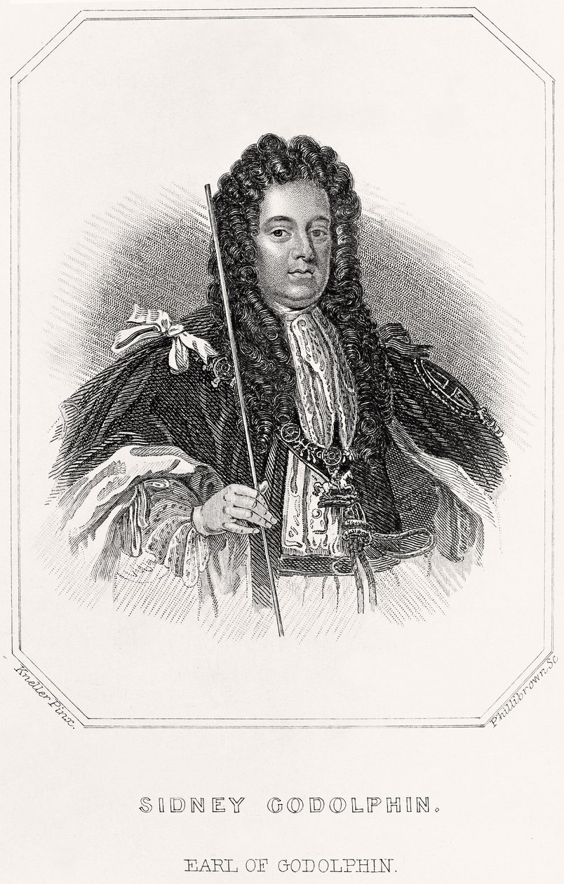 悉尼·戈多芬的肖像，戈多芬的伯爵，1835年 作者 英语学校