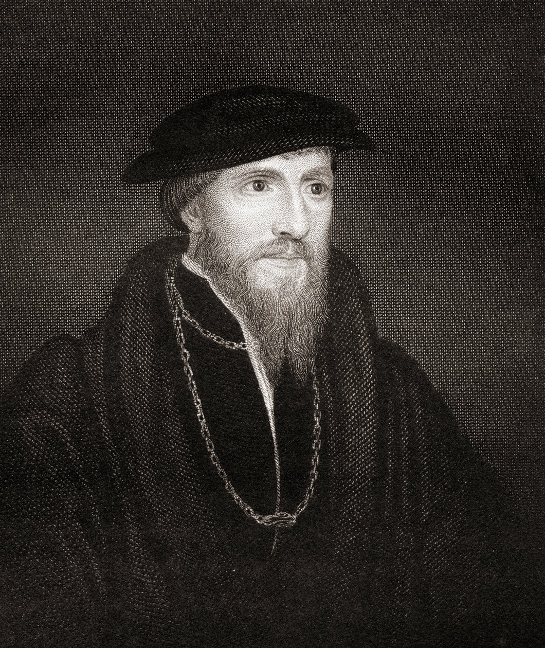 1823年Lodges British Portraits的Anthony Denny爵士（1501-49）的肖像 作者 英语学校