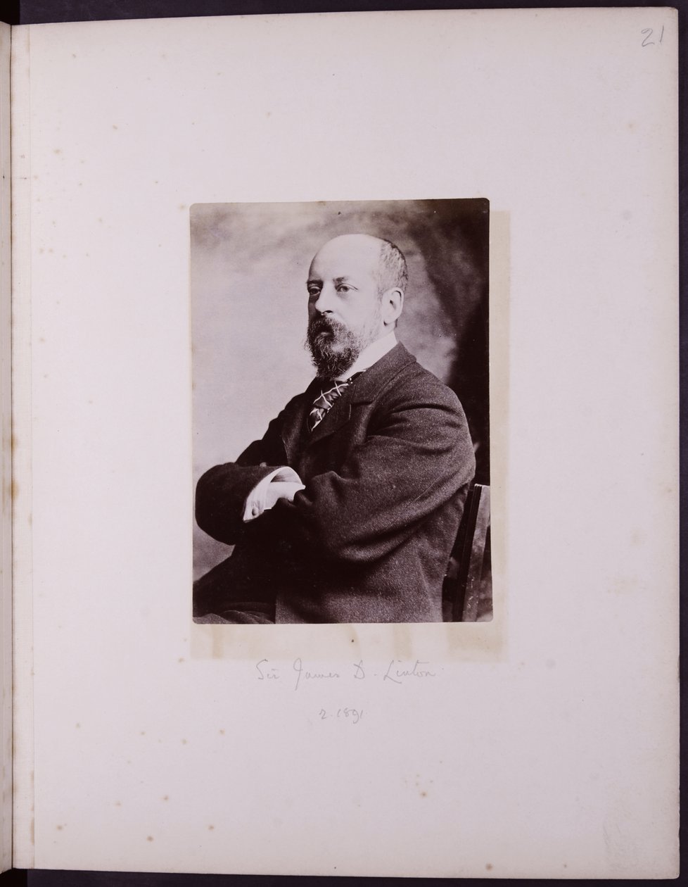 詹姆斯·林顿爵士的肖像，1900年 作者 英语学校