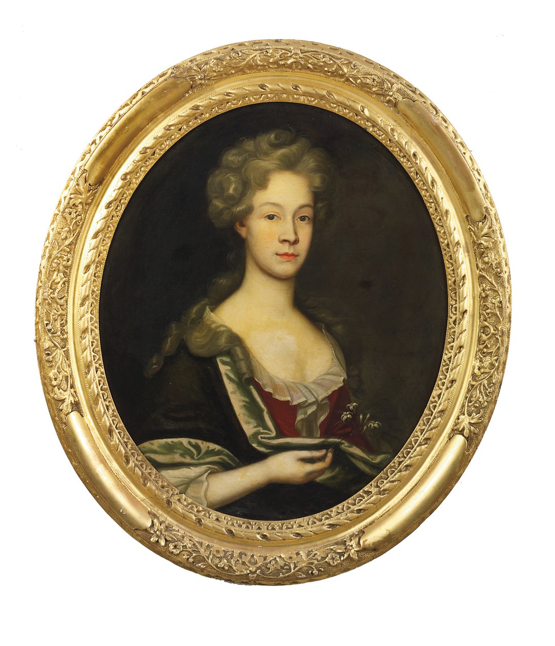 Susannah Idle的肖像，18世纪初 作者 英语学校