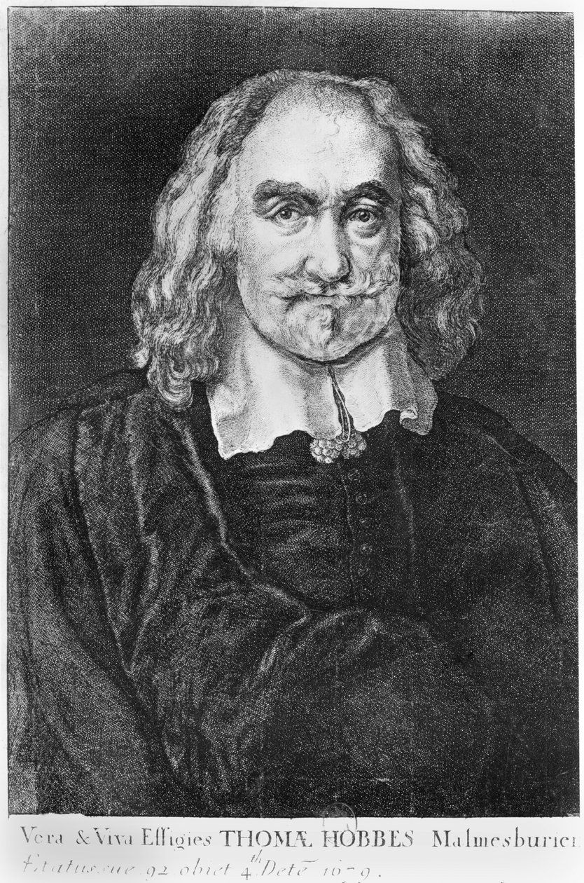 托马斯·霍布斯的肖像（1588-1679） 作者 英语学校