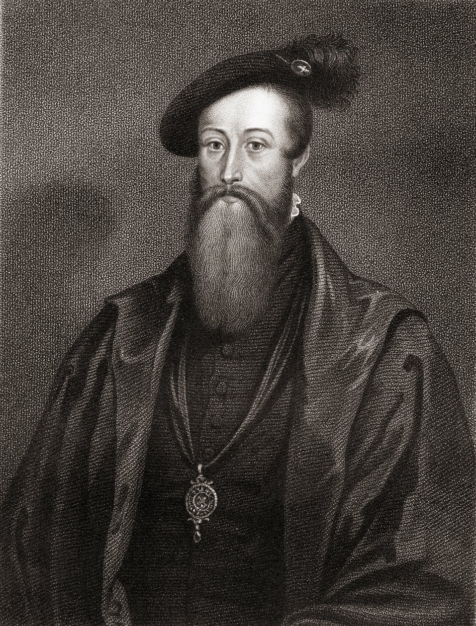 托马斯西摩的肖像，来自Lodges British Portraits，1823 作者 英语学校
