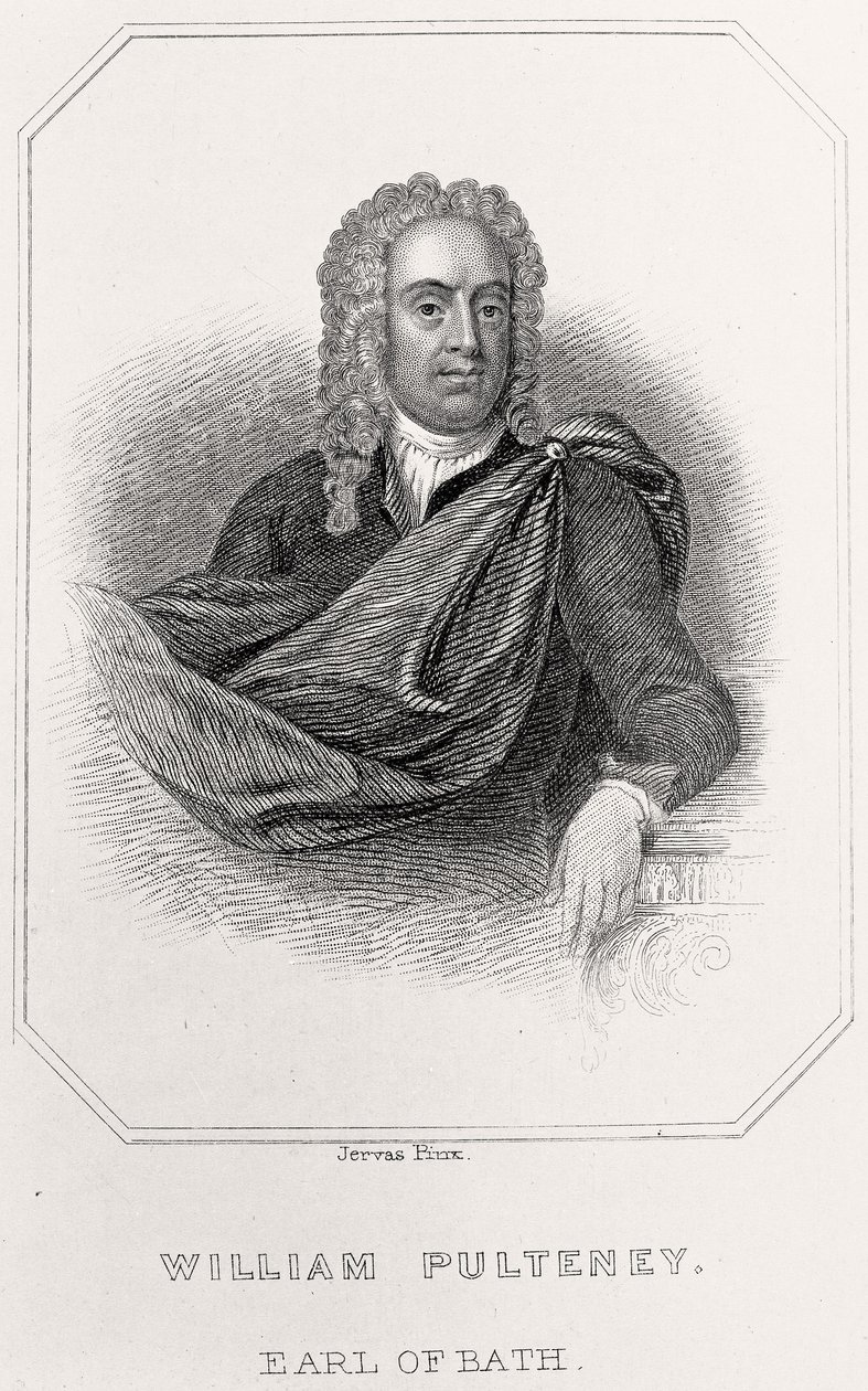 威廉·普尔特尼的肖像，巴斯伯爵，1835年 作者 英语学校