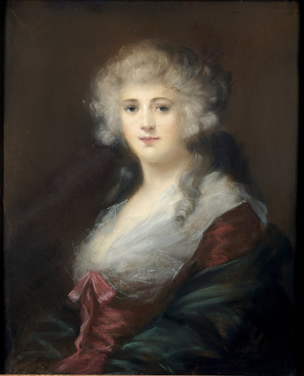 一位女士的肖像，被认为是乔治亚娜斯宾塞（1757-1806）德文郡公爵夫人 作者 英语学校