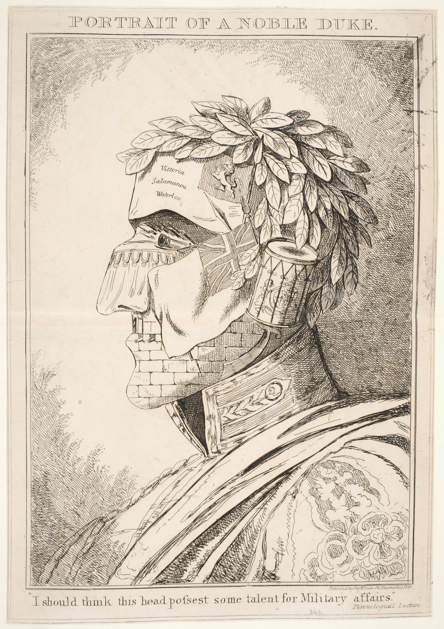 贵族公爵的肖像，我认为这个头脑拥有一些军事人才，酒吧Thos McLean，1829 作者 英语学校