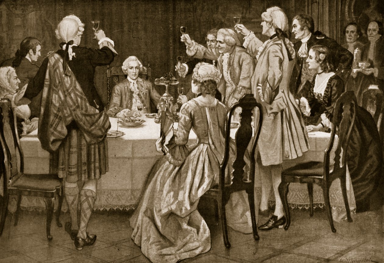 查理德爱德华王子在Holyrood，从英国国家的Hutchinsons故事的例证，c.1923 作者 英语学校