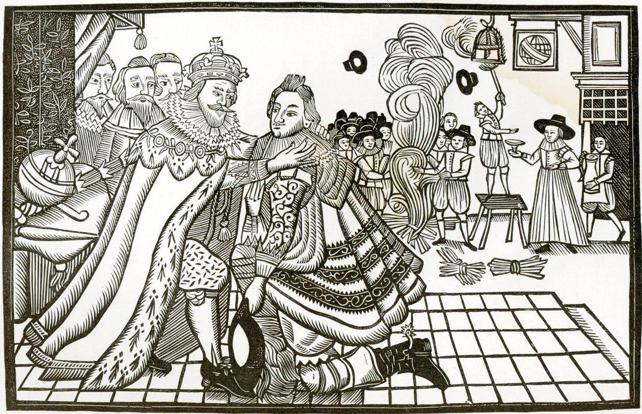 查尔斯王子来自西班牙的欢迎之家，1623年（平版） 作者 英语学校