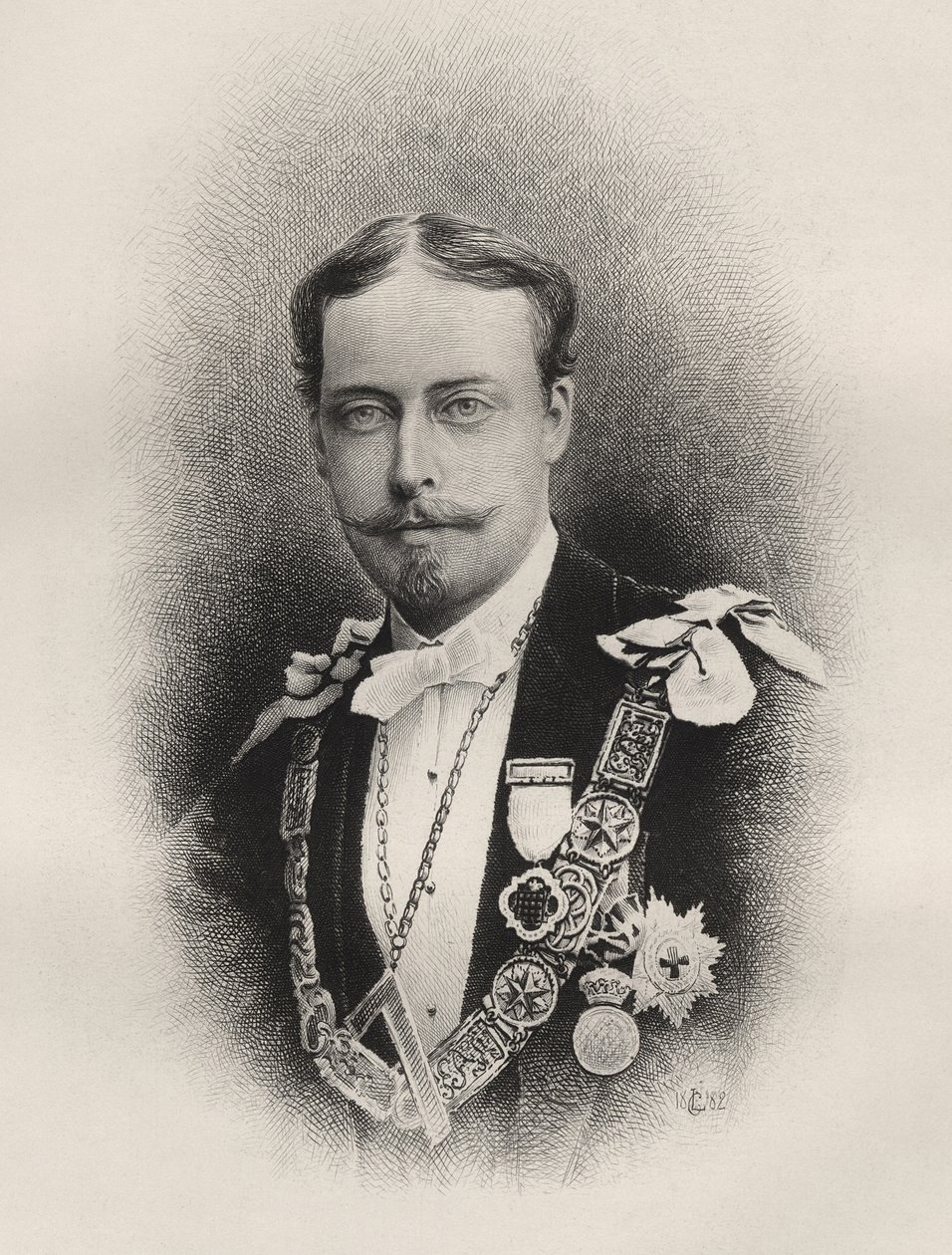 奥尔巴尼公爵利奥波德王子，来自“共济会的历史，第一卷”，由Thomas C. Jack，伦敦出版，1883年 作者 英语学校