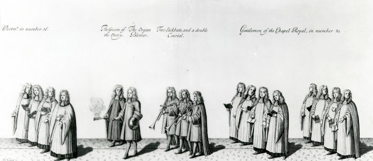 1687年詹姆斯二世加冕典礼的游行 作者 英语学校