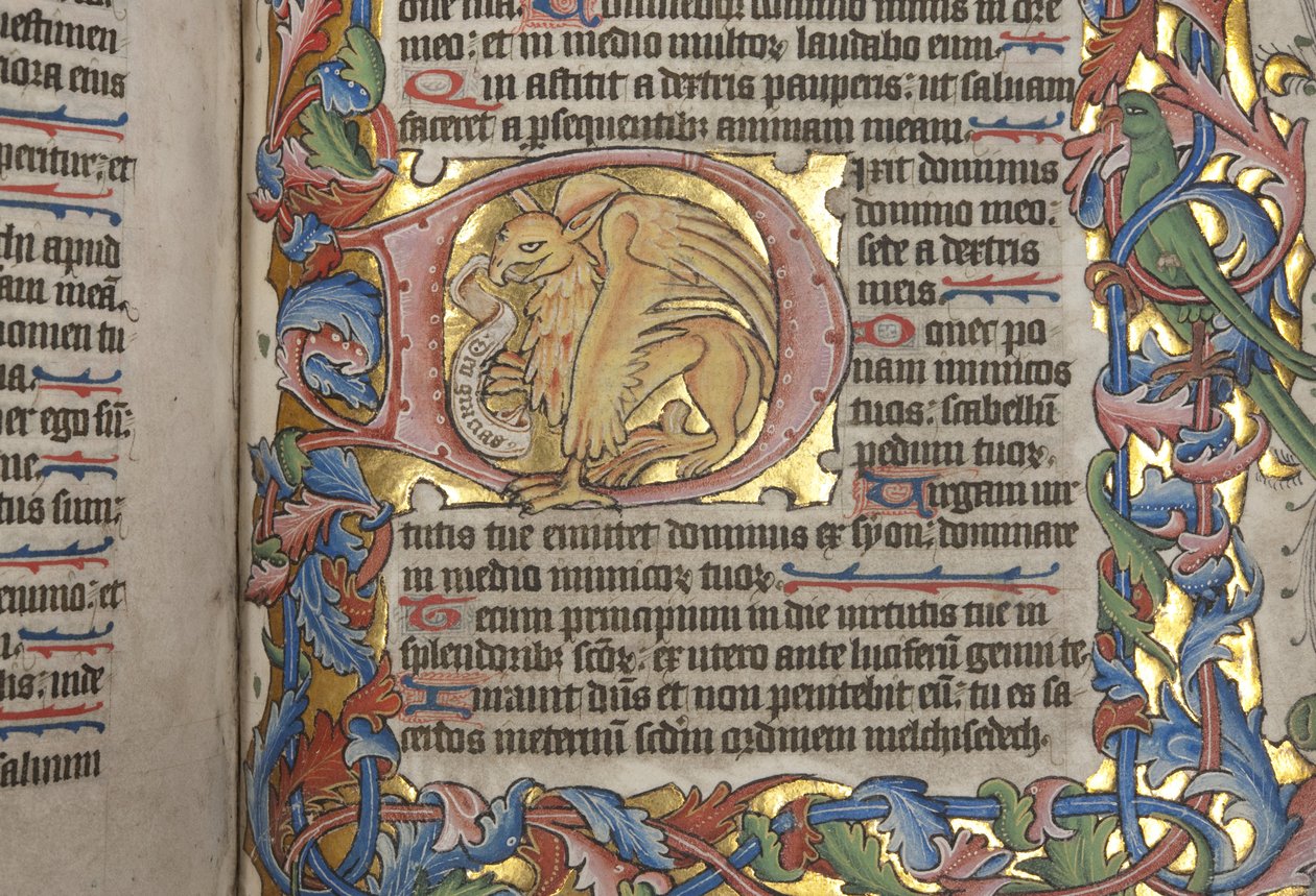 使用Sarum的Psalter使用日历，Fol 84 recto，细节，c.1425-75 作者 英语学校