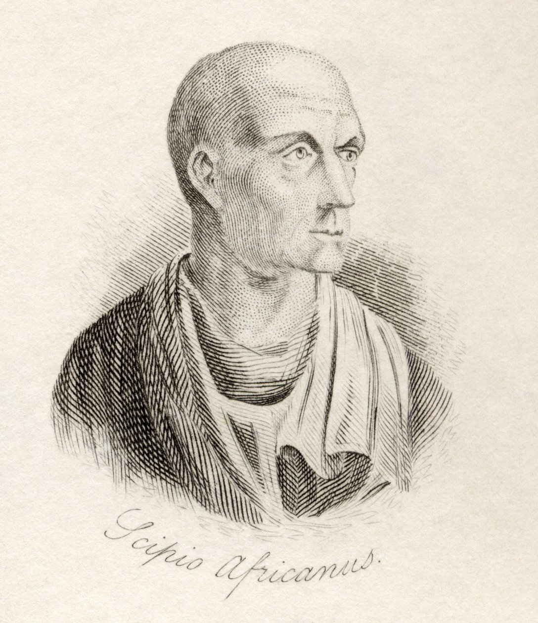 Publius Cornelius Scipio Africanus，来自&39;Crabb&39;s Historical Dictionary&39;，于1825年出版 作者 英语学校