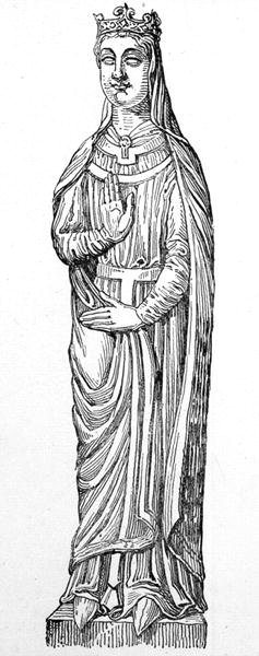 贝伦加里亚女王（约1180-1246）（雕刻）。 作者 英语学校
