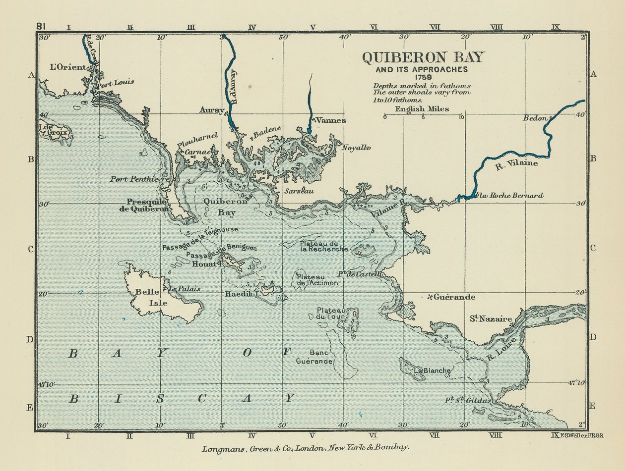 基伯龙湾及其近岸（彩色石版画） 作者 英语学校