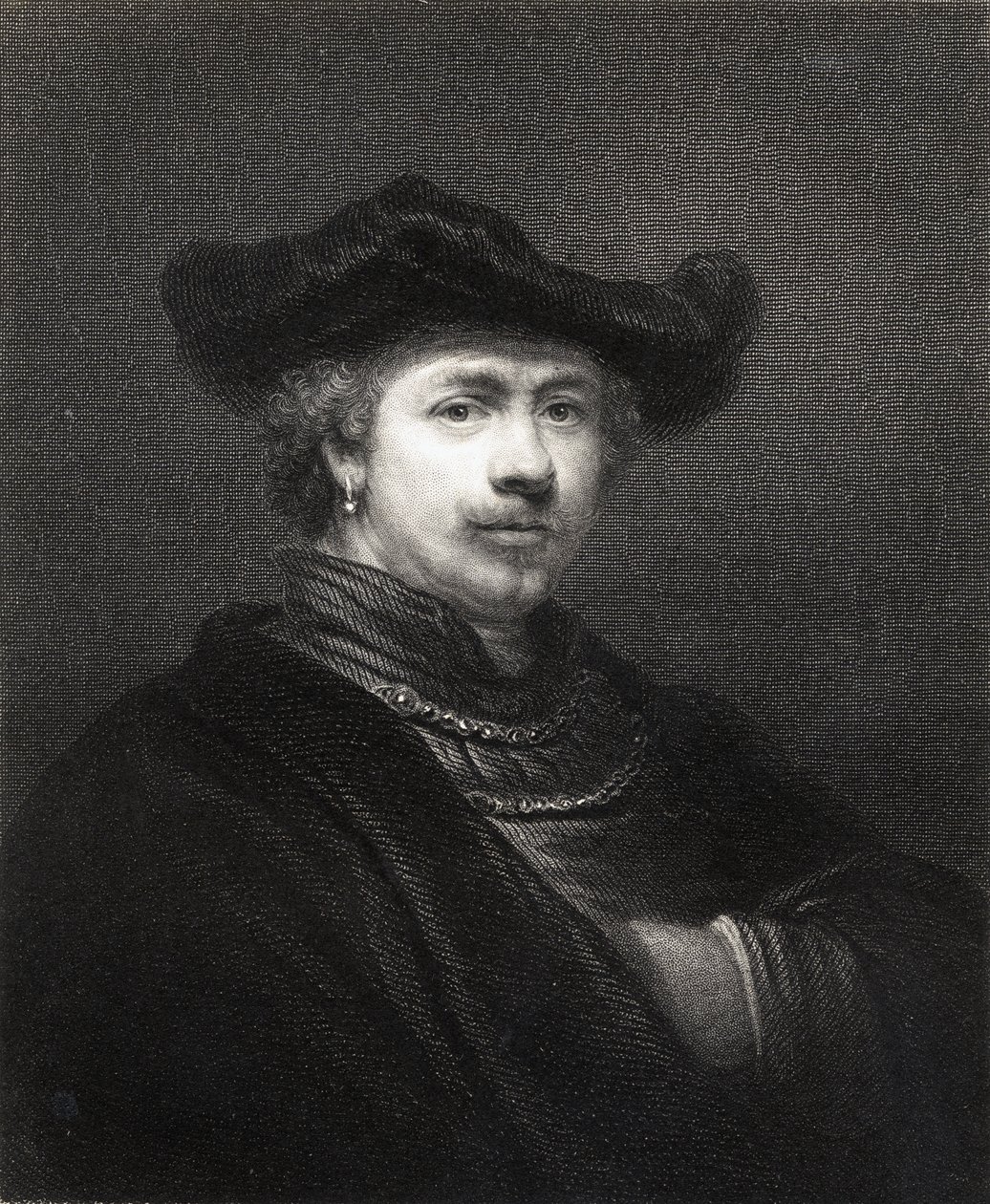 Rembrandt Harmens van Rijn（1606-69）来自1833年出版的“肖像画廊” 作者 英语学校