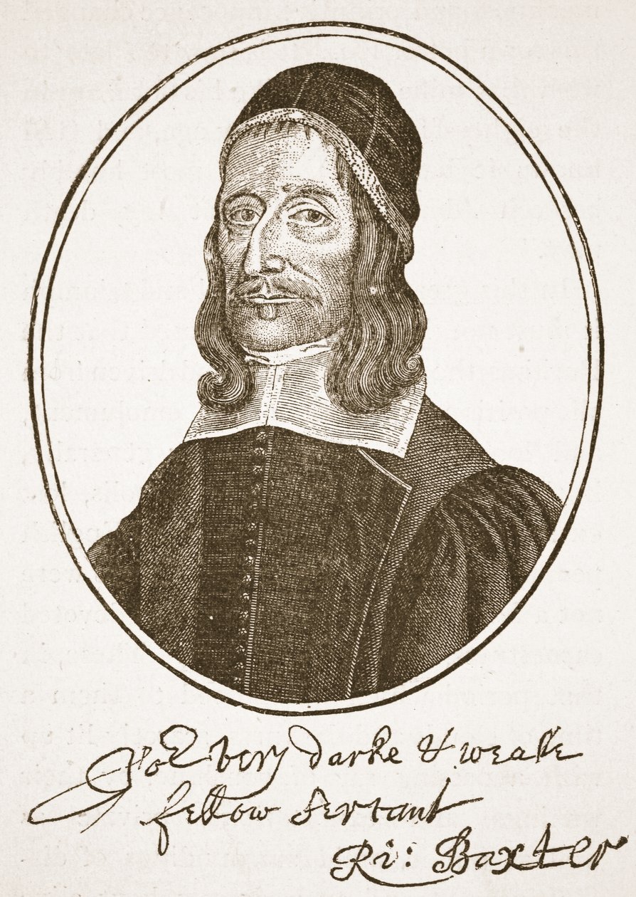 理查德巴克斯特，来自英格兰教会的插图：人民历史由HDM Spence-Jones，酒吧。 c.1910（棕褐色照片） 作者 英语学校