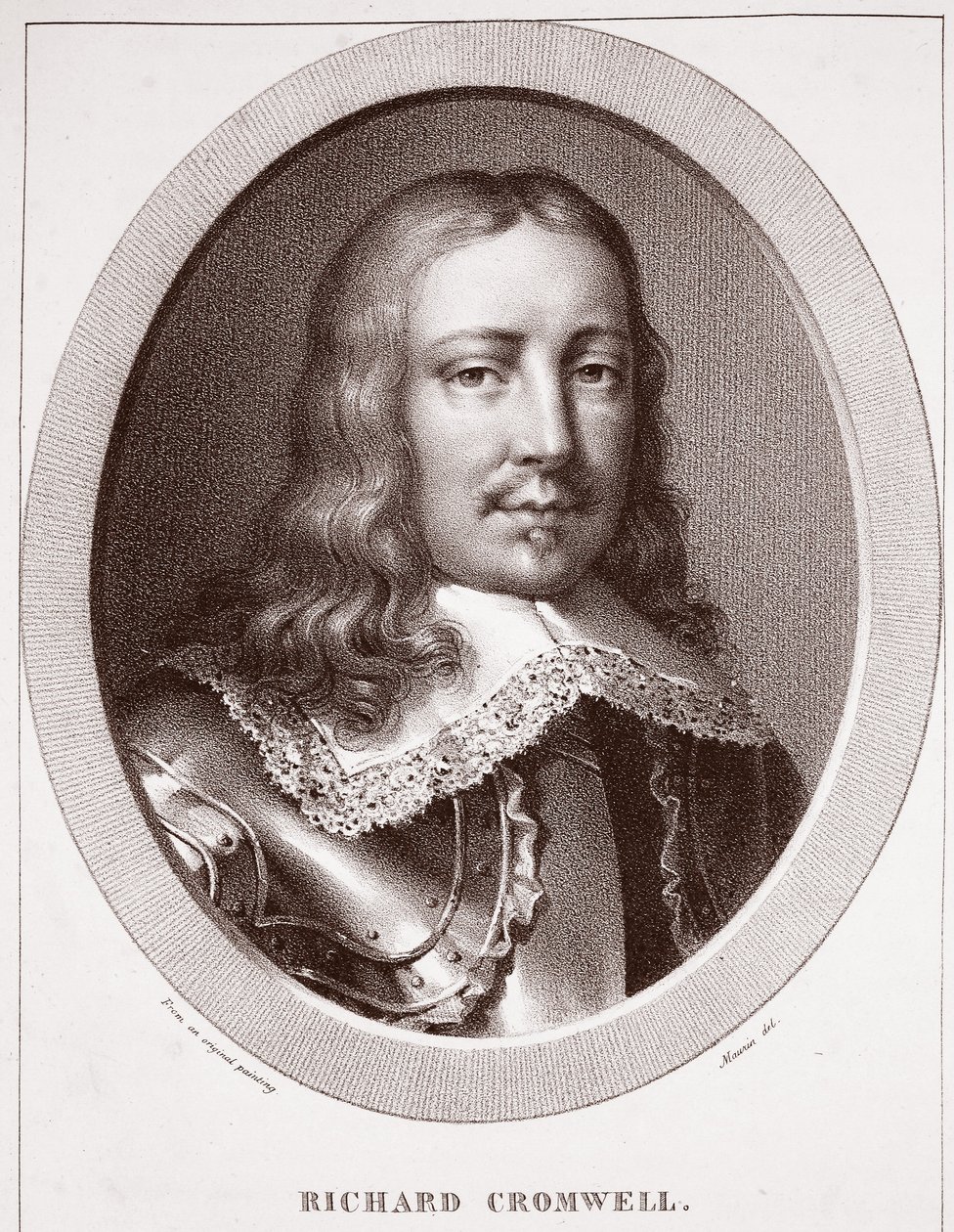 Richard Cromwell，归功于Maurin，由de Langlume雕刻 作者 英语学校