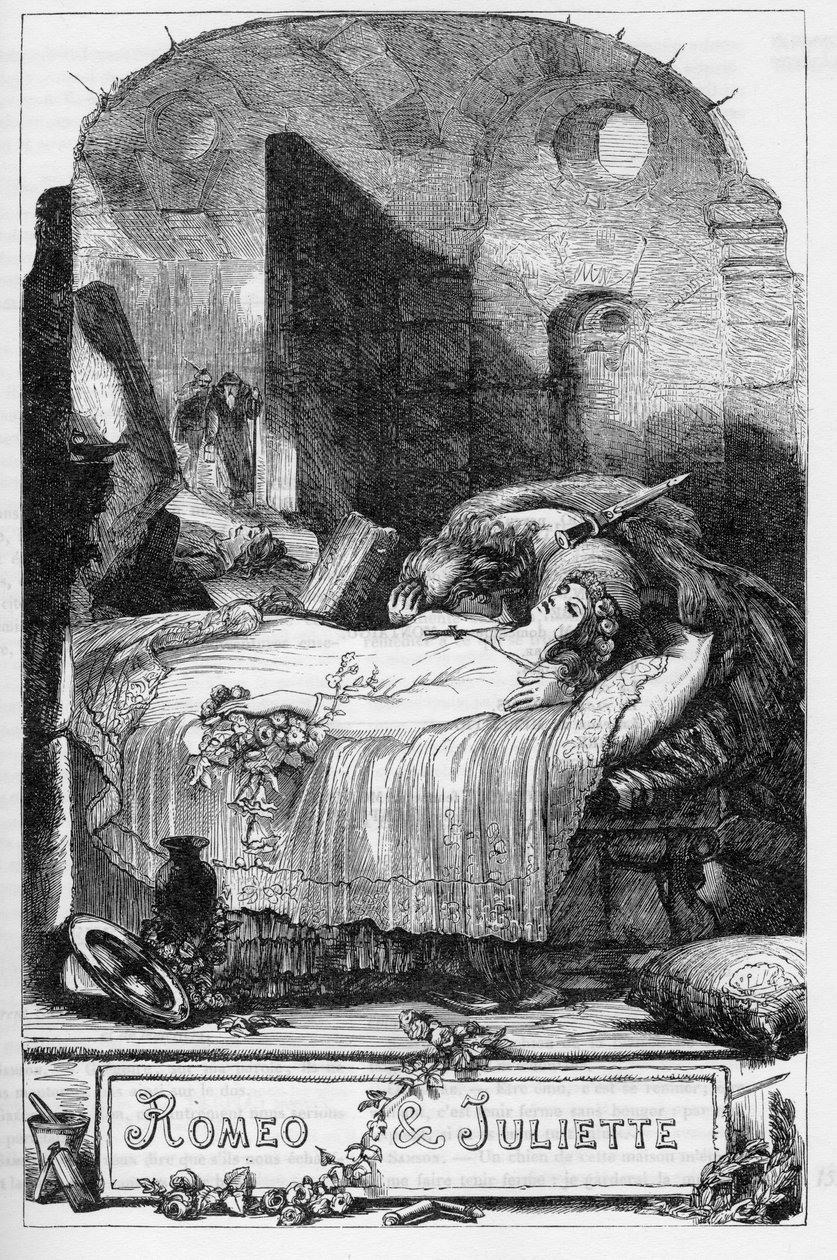 Romeo and Juliet (Romeo and Juliet) - Illustration in “” Completes de William Shakespeare””” 1866 - The illustrations and general form of this edition are borrowed from Cassell
