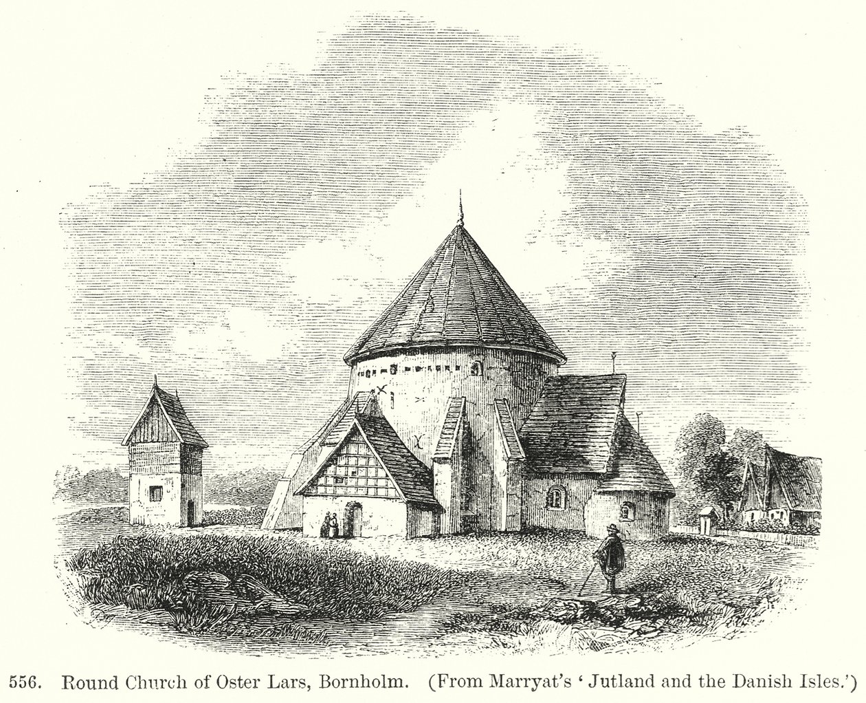 博恩霍尔姆岛奥斯特拉尔斯圆形教堂（雕刻） 作者 英语学校