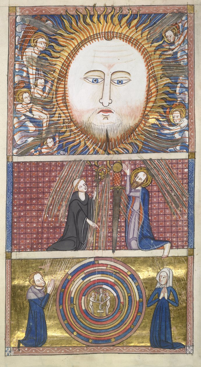 皇家 6 E. VI fol.16 《基督太阳吸引灵魂》，选自詹姆斯-勒-帕尔默的《Ome Bonum》。 作者 英语学校
