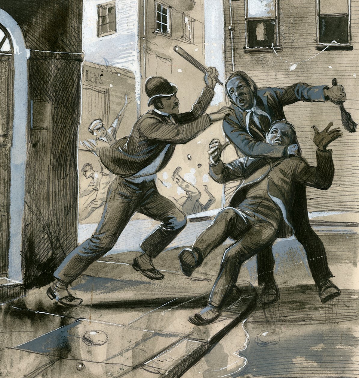 1882 年，英国皇家海军陆战队作为便衣警察协助都柏林警方打击 "无敌者 "组织 作者 英语学校