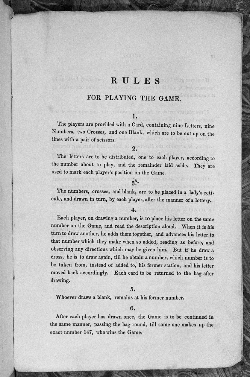 1840年，有关星条旗或美国移民游戏的规则 作者 英语学校