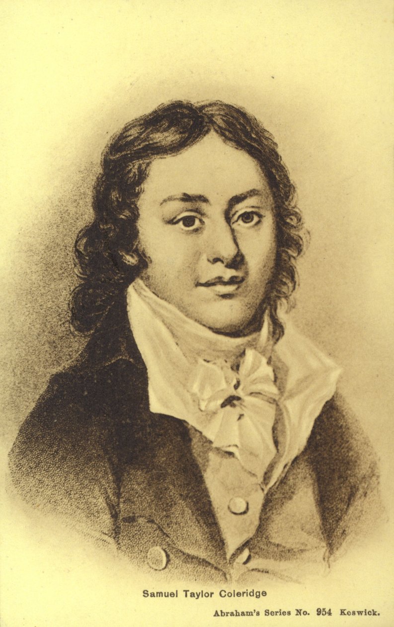 塞缪尔-泰勒-柯勒律治（1772-1834），英国诗人（平版） 作者 英语学校