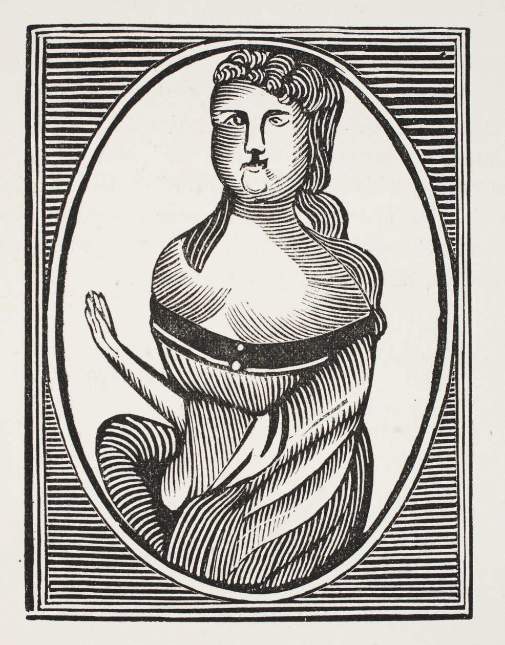 莎拉·米尔伍德（Sarah Millwood），来自18世纪Chap-books的插图，约翰阿什顿，酒吧。 1882年 作者 英语学校