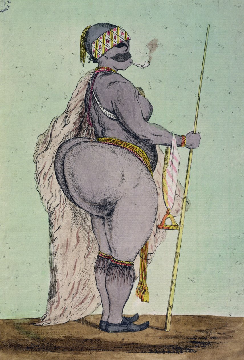 Sartjee，霍屯督金星，现在在伦敦展出，来自生活，1810年 作者 英语学校