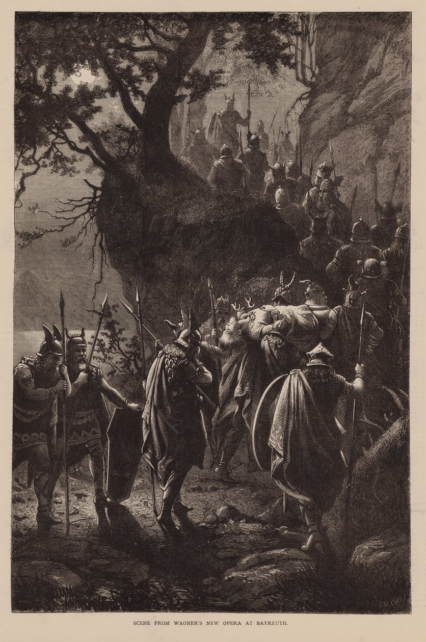 拜罗伊特瓦格纳新歌剧场景（雕刻） 作者 英语学校