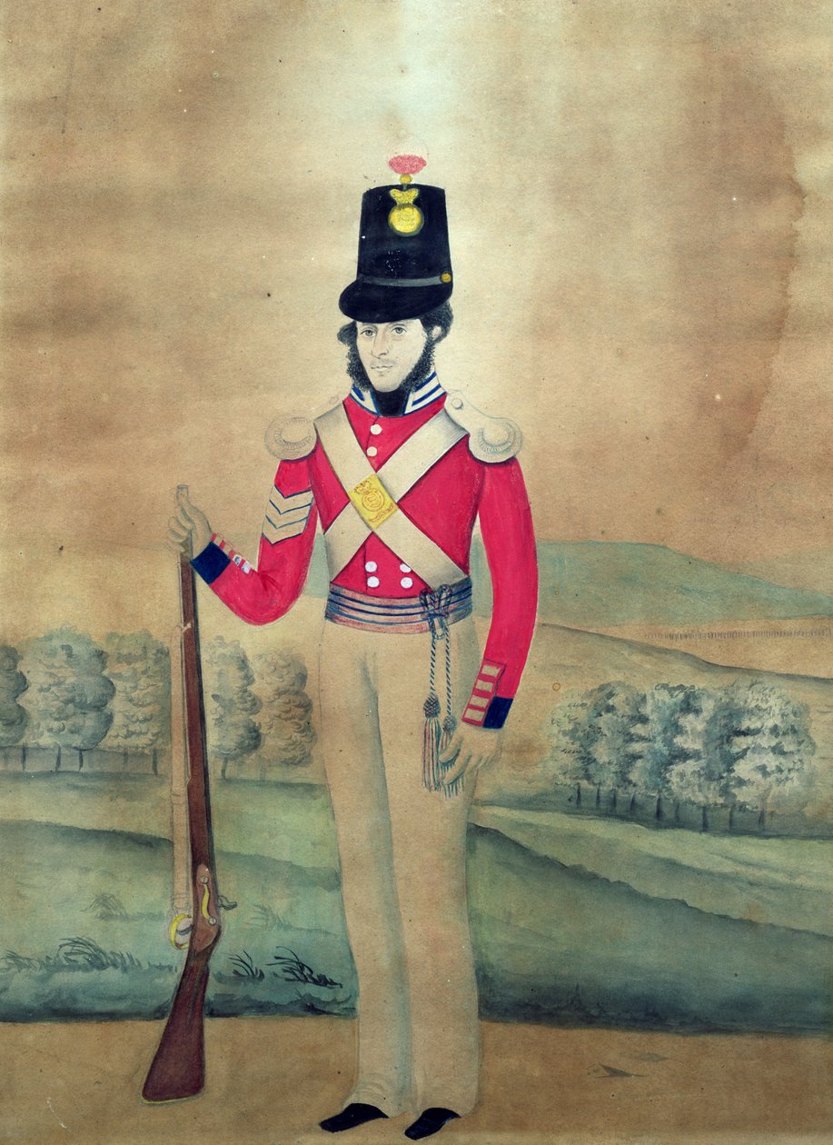 警长，英国军队，1815年（纸上写着） 作者 英语学校