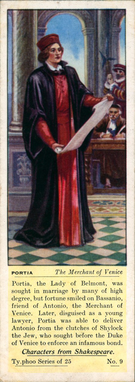莎士比亚笔下的人物威尼斯商人》中的鲍西亚（彩色印刷版） 作者 英语学校