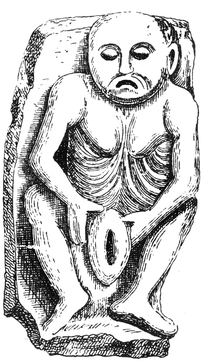 Sheela-na-Gig，来自爱尔兰卡文郡的一座教堂 作者 英语学校