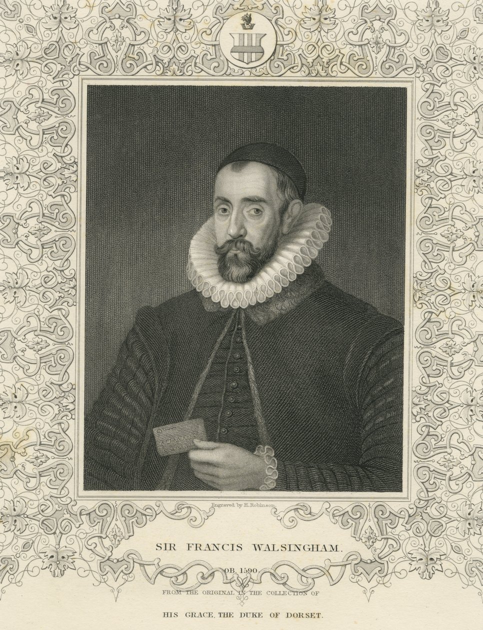 Sir Francis Walsingham (engraving) 作者 英语学校