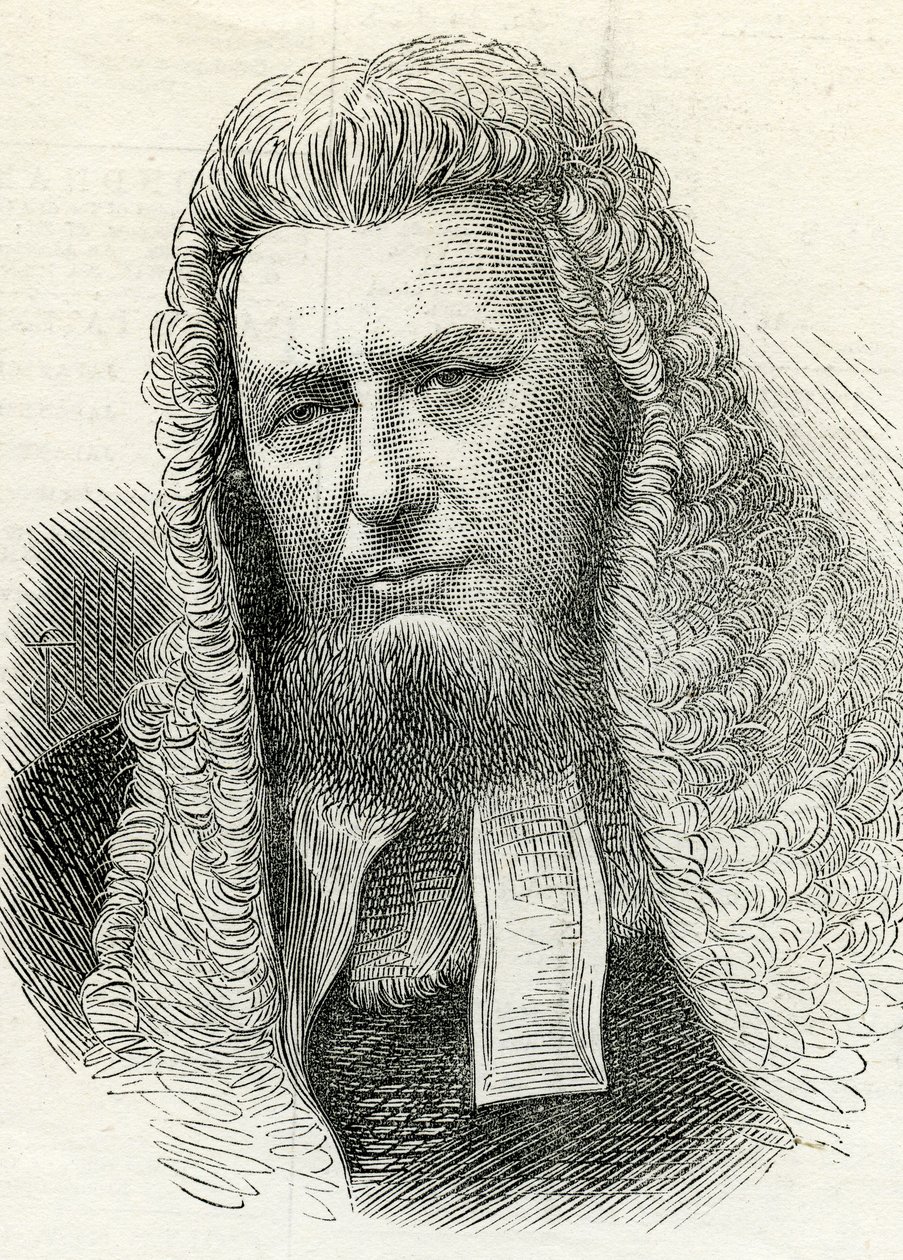 理查德保罗Amphlett爵士（1809-83）来自插图伦敦新闻，1874年2月7日 作者 英语学校
