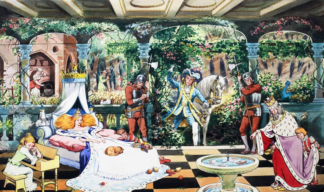 睡美人（纸上水粉画） 作者 英语学校
