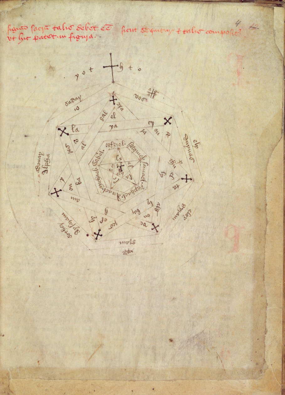 Sloane Ms 313 fol.4 上帝之印（牛皮纸） 作者 英语学校