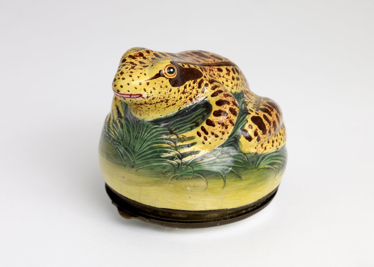 鼻子上刻有青蛙形状的鼻子，c.1775-80（珐琅） 作者 英语学校