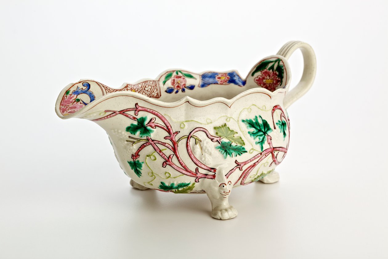 斯塔福德郡酱汁船，1760（陶器） 作者 英语学校