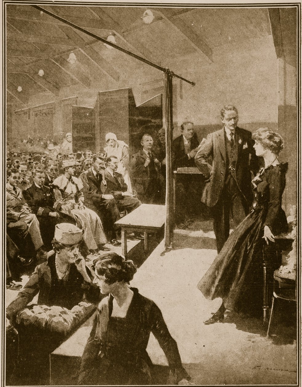 1914年至1919年战争中失明的士兵的舞台表演 作者 英语学校