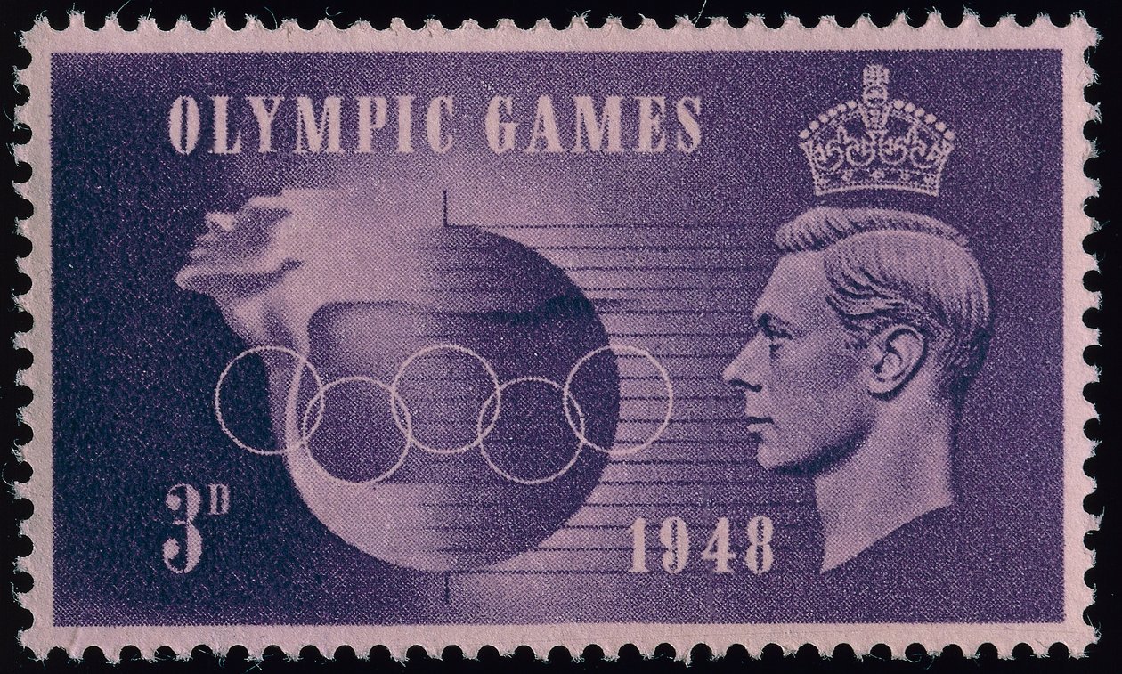 纪念1948年伦敦奥运会的邮票 作者 英语学校