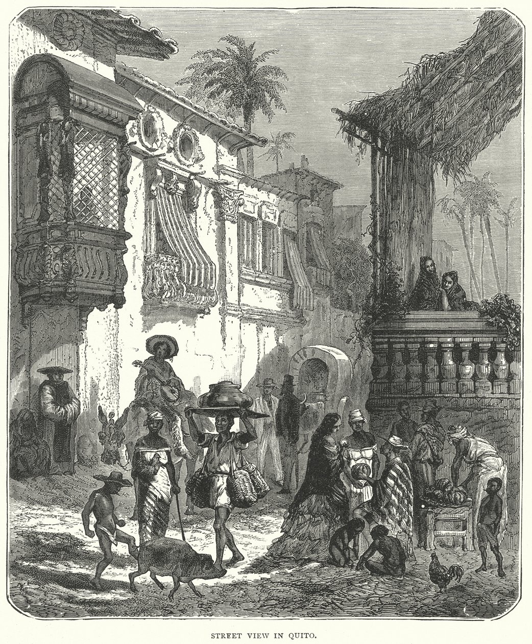 基多街景（雕刻） 作者 英语学校