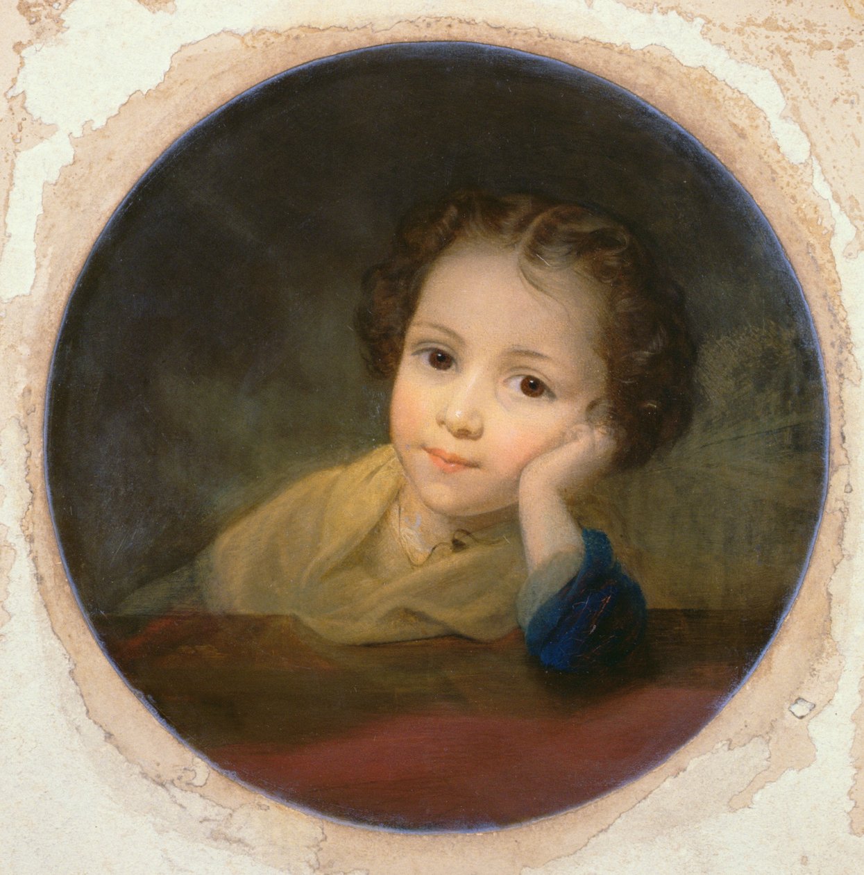 一个孩子的研究，1850年（油卡） 作者 英语学校