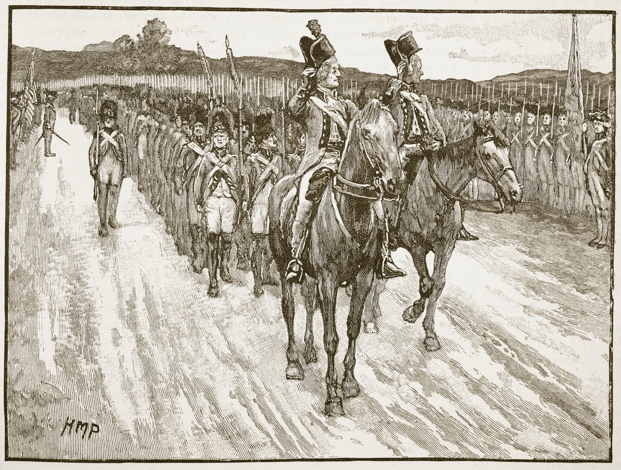 1781年约克镇康沃利斯勋爵投降，卡塞尔斯插图英国历史（插图） 作者 英语学校